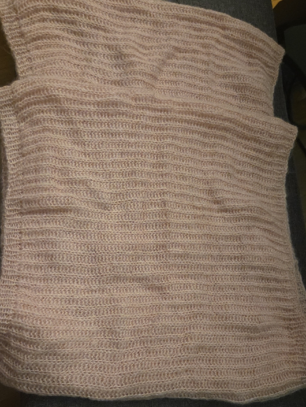 Circular Knit Scarf in Blush Pink